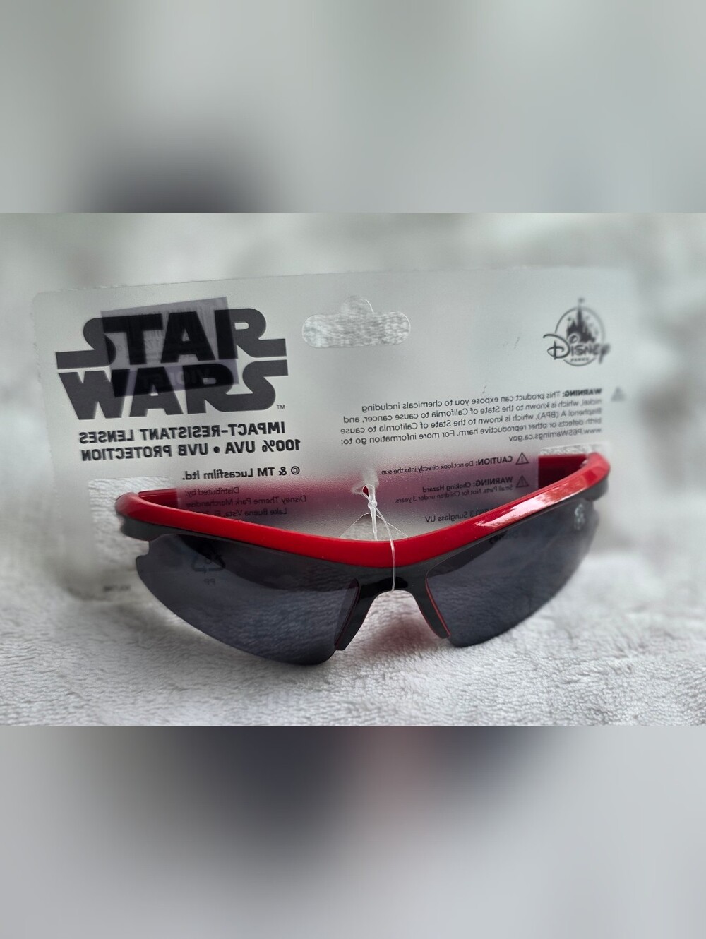 NWT Disney - Star Wars Kids Red Frame Sunglasses with Black Lenses